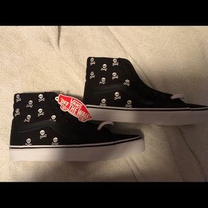 Jolly Roger skull vans high top shoes